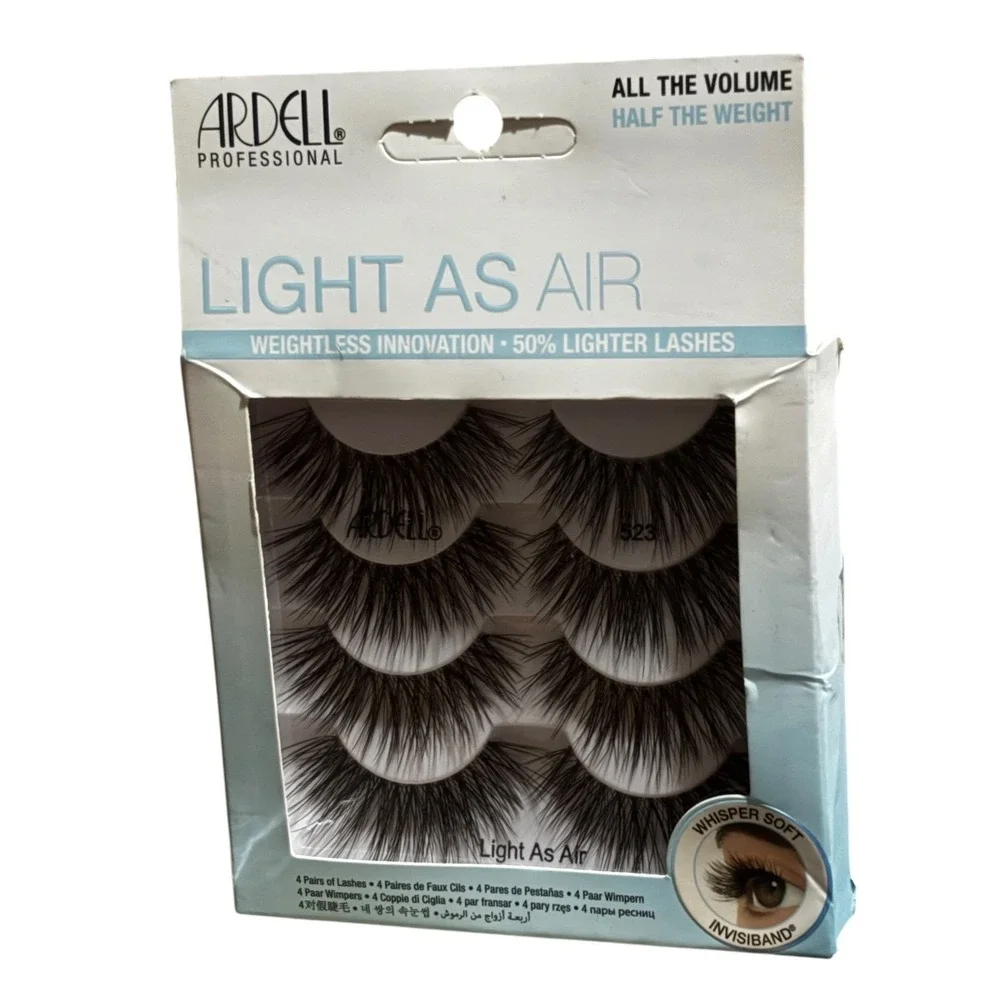 Ardell Professional Light As Air 523 False Eyelashes 4 Pairs Black Multipack